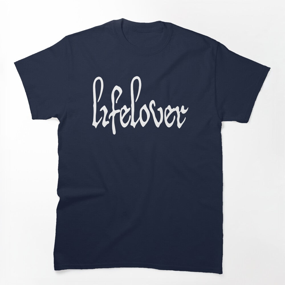 Lifelover White Solid Logo Shirt