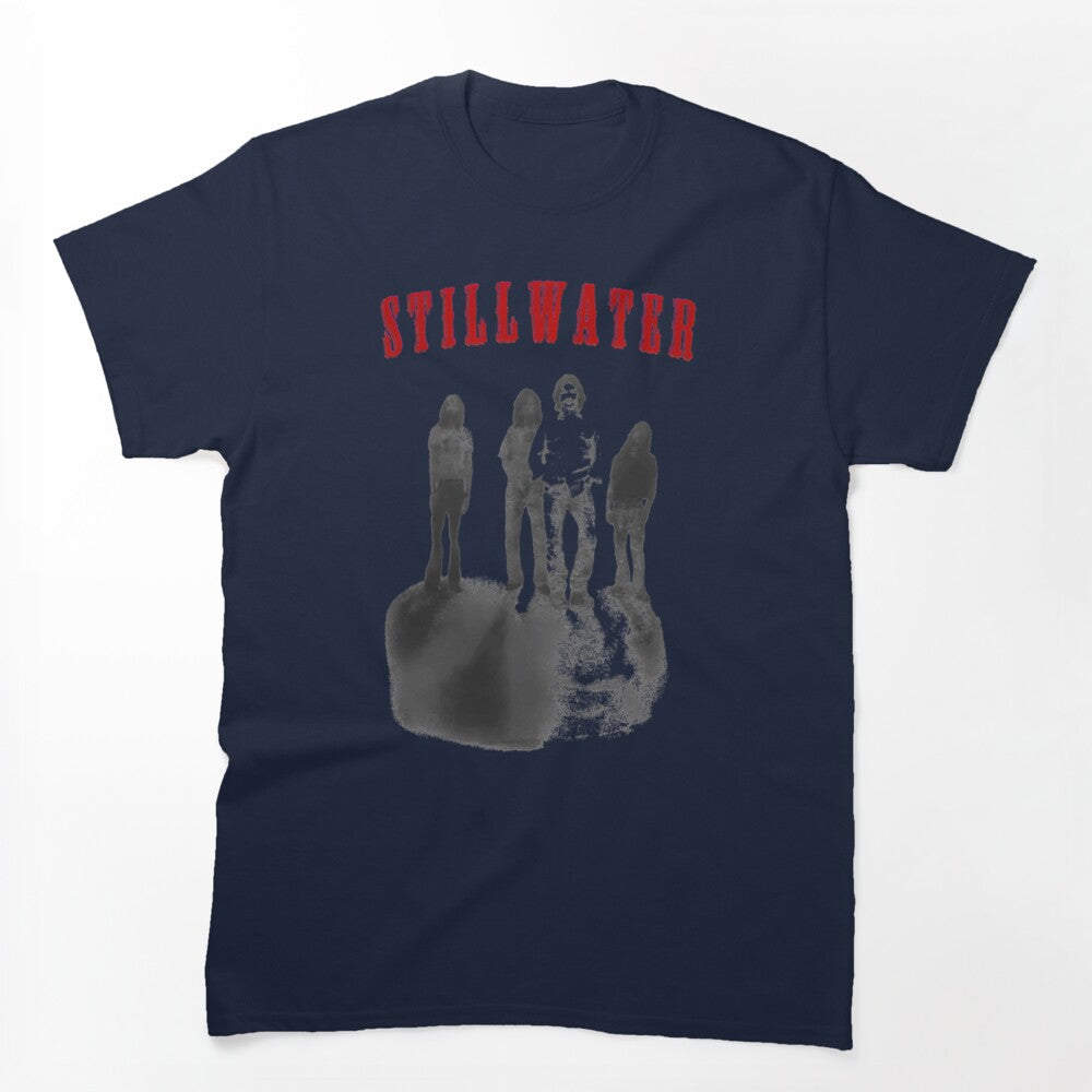 Stillwater Band Red Typography Silhouetted Members Artwork Shirt