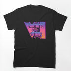 Epic Feline Gaming Crossover - Battle Royale X Grand Theft VI Neon Cat Shirt