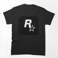Rockstar Games Black Logo Gaming Video Game Logo Gamer Shirt