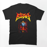Thrash Metal Red Yellow Time Silhouette Shirt