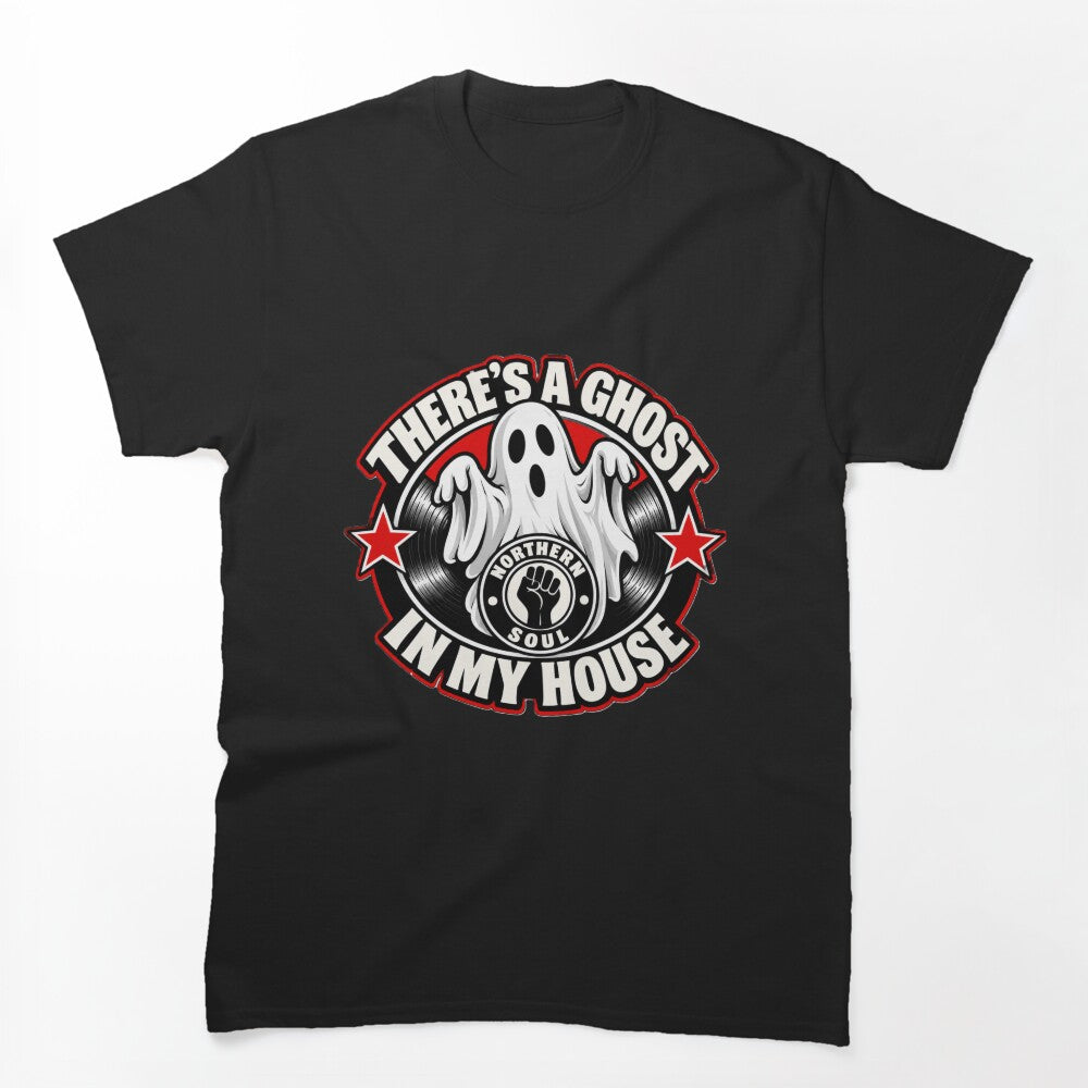 Ghost House Northern Soul Fist Vinyl Emblem Shirt