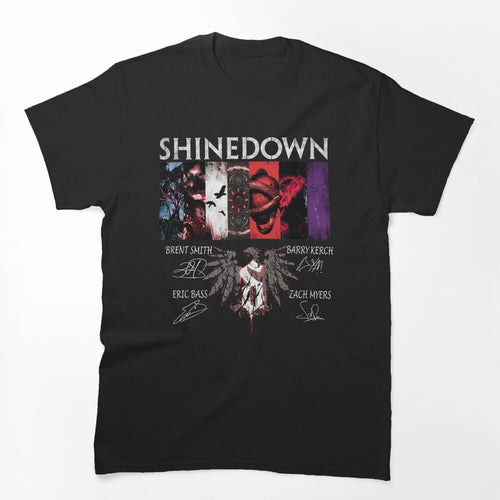 Shinedown Band Signatures Shinedown Rock Band Tour 2026 Shinedown Shirt