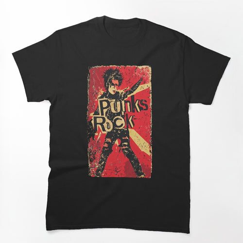 Vintage Punk Rock Rebel Art Design Shirt