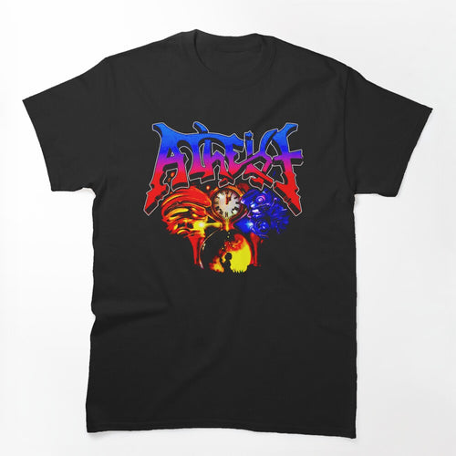 Blue And Red Typography Gradient Shirt