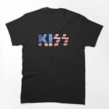 KISS Logo - American Flag Shirt
