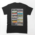 Britpop Singles - 90s Music Cassette Print Shirt