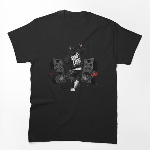 Rap Life Hip Hop Music Streetwear Speaker Design Shirt
