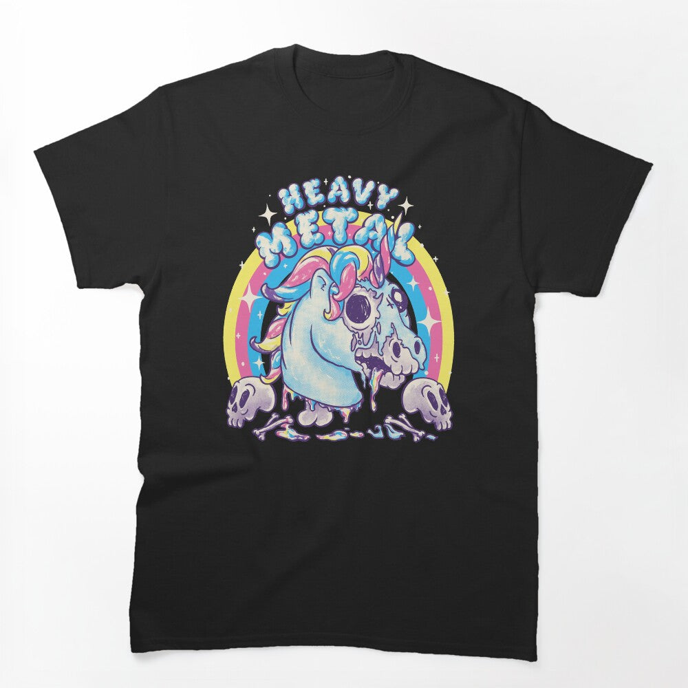 Heavy Metal Unicorn Funny Cute Dead Unicorn Skull Death Thrash Doom Shirt