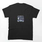 Fearless Typography With Broken Metal Chains And Blue Accents Shirt