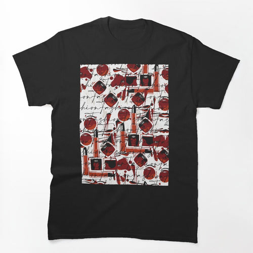 Red Fashion Love Makeup Addict Shirt