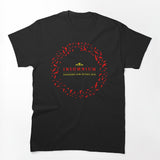 Progressive Metal Typography Band With Pattern Bird Shirt
