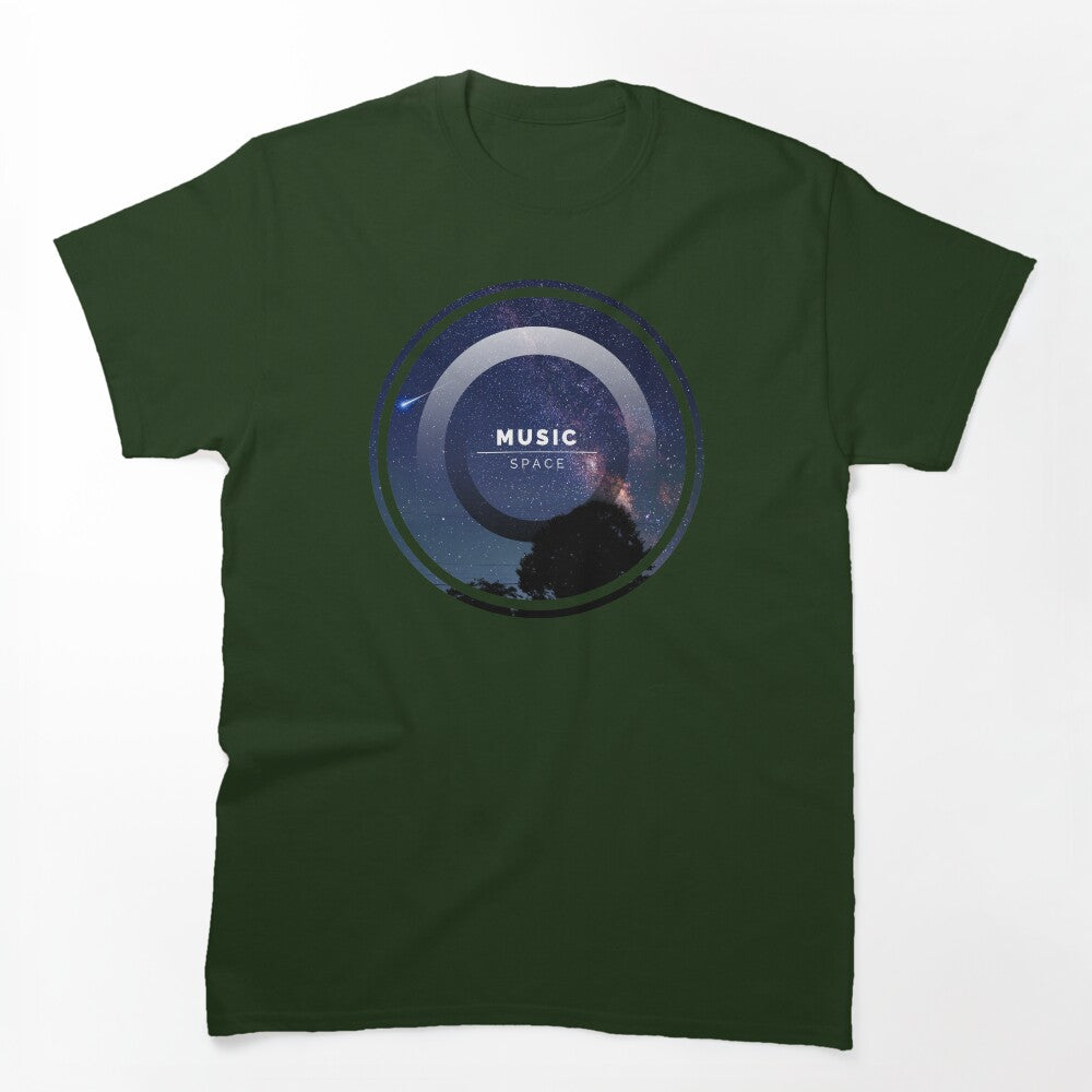 Music Space Vinyl Record Design Shirt