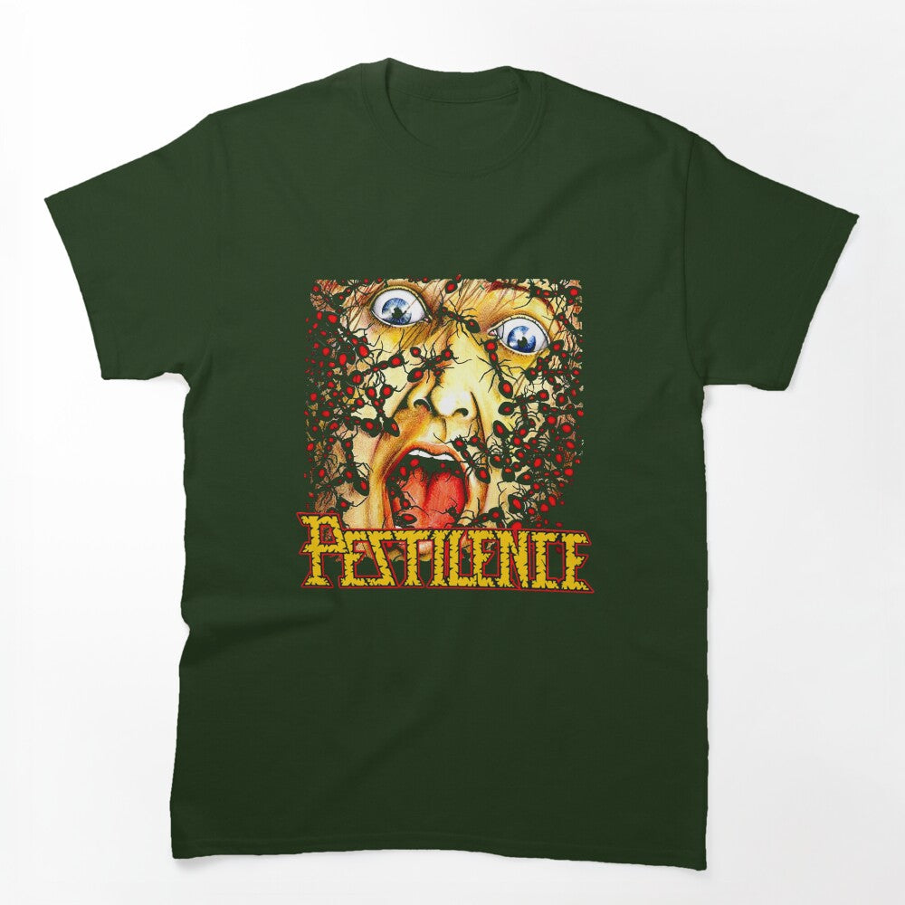 Face & Ants Design Death Metal Bandv Shirt