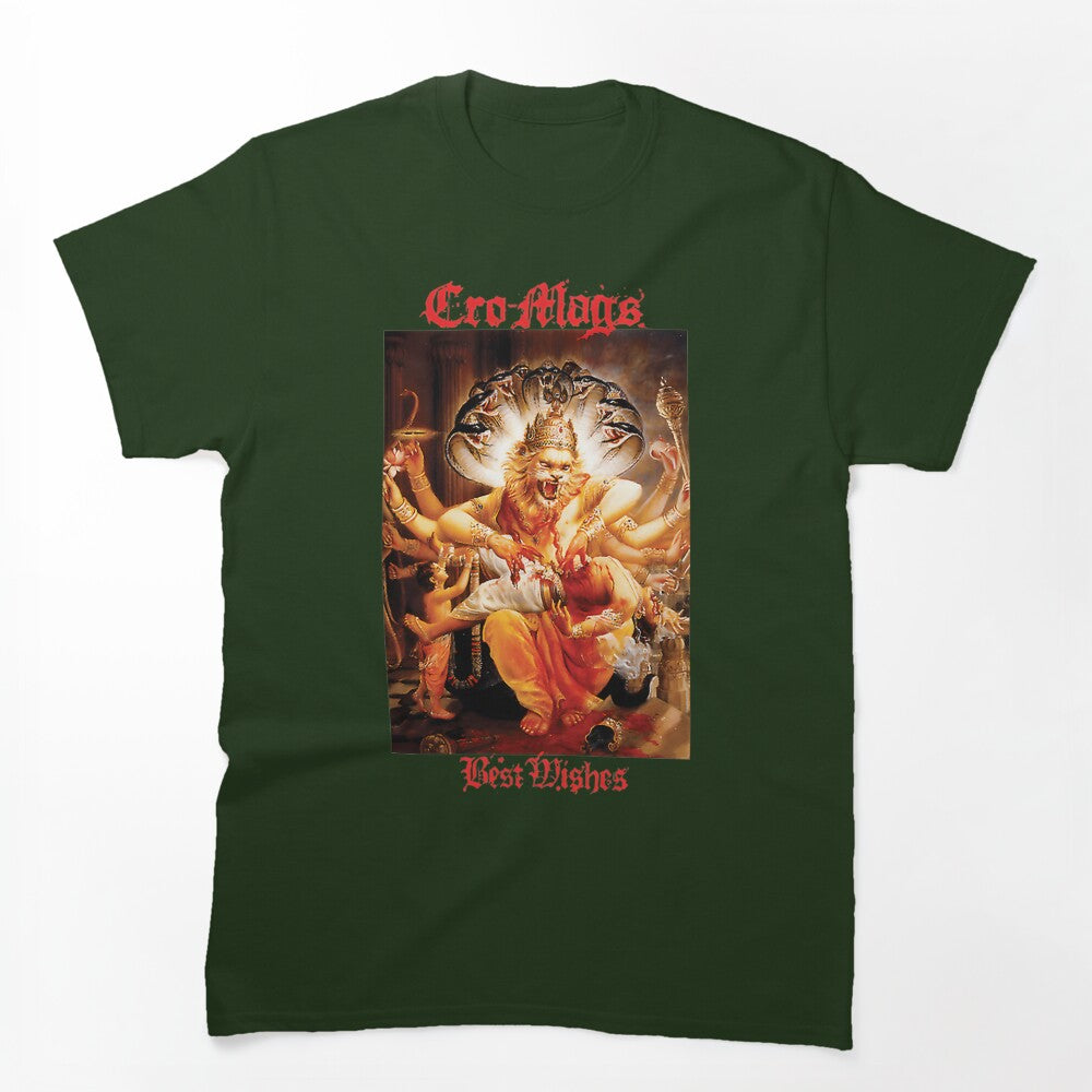 Cro-Mags Inspired Best Wishes Vintage Hardcore Punk Design Shirt