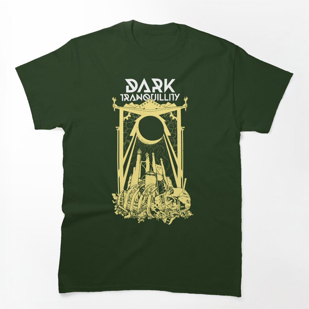 White Typography Gothic Metal Shirt