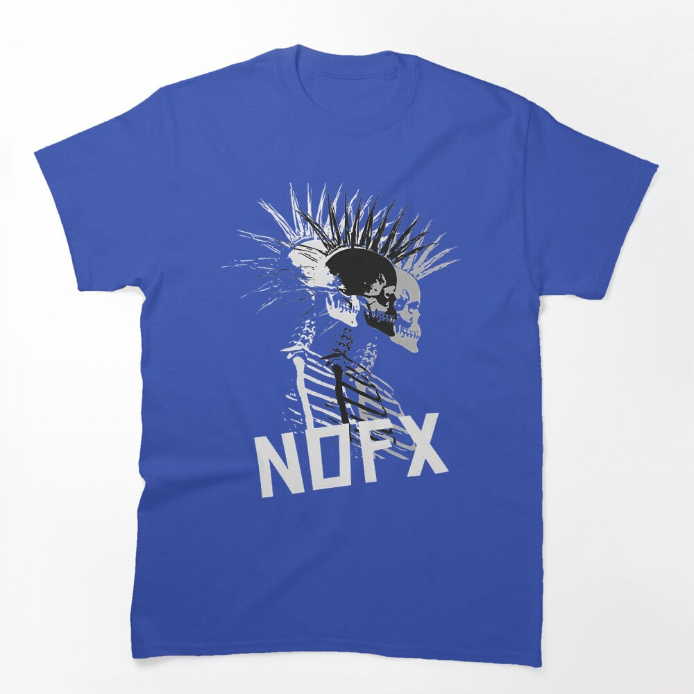 Skull Punk Rock Graphic Design With Edgy Attitude Shirt