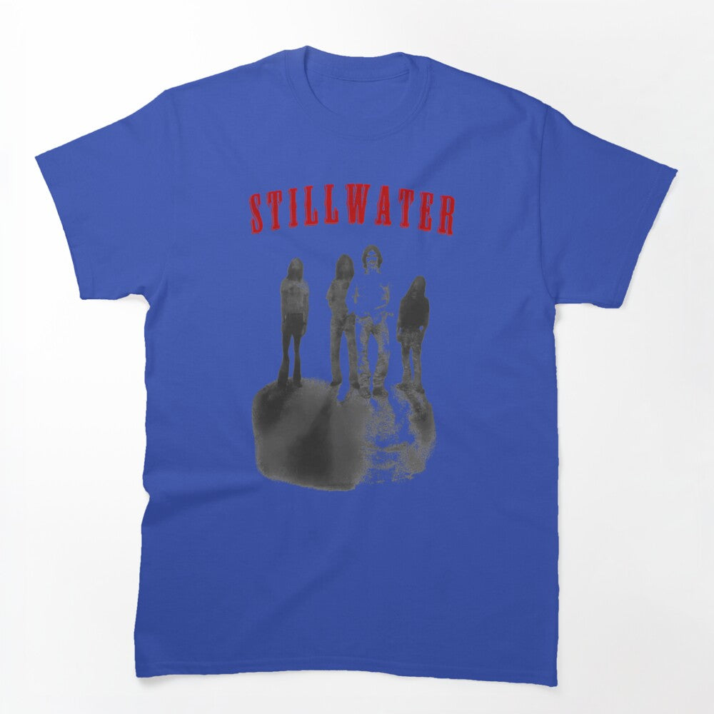 Stillwater Band Red Typography Silhouetted Members Artwork Shirt