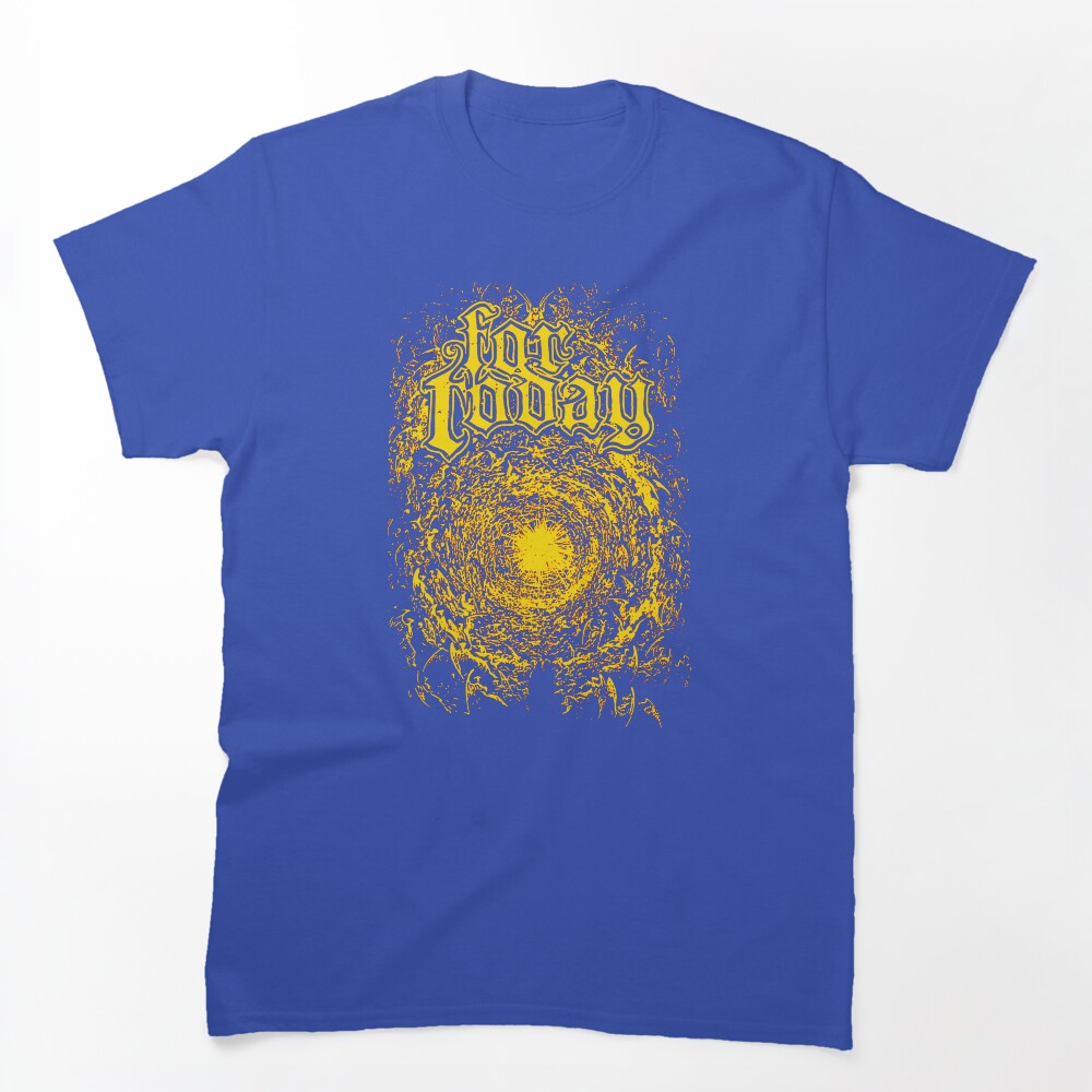 Yellow Typography Metalcore Music Group Shirt