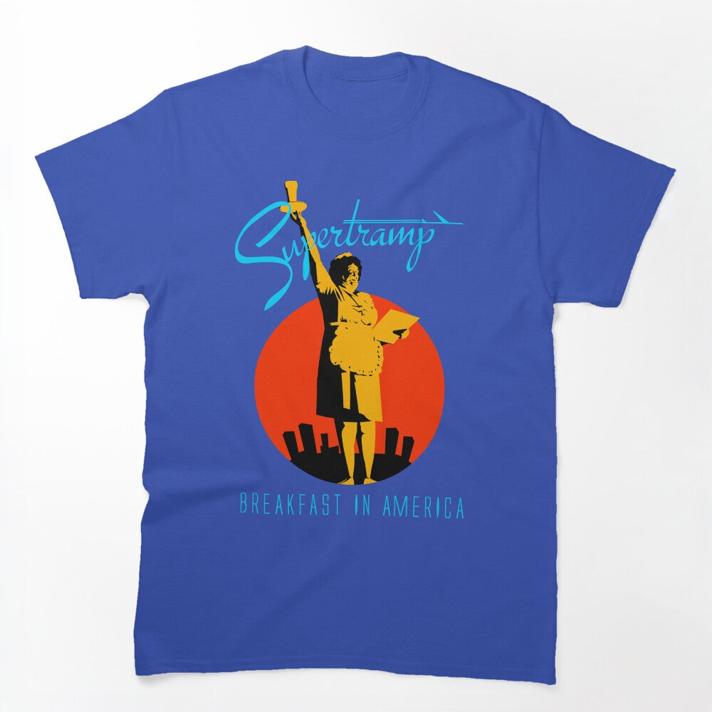 Supertramp Breakfast In America Orange Clear Shirt