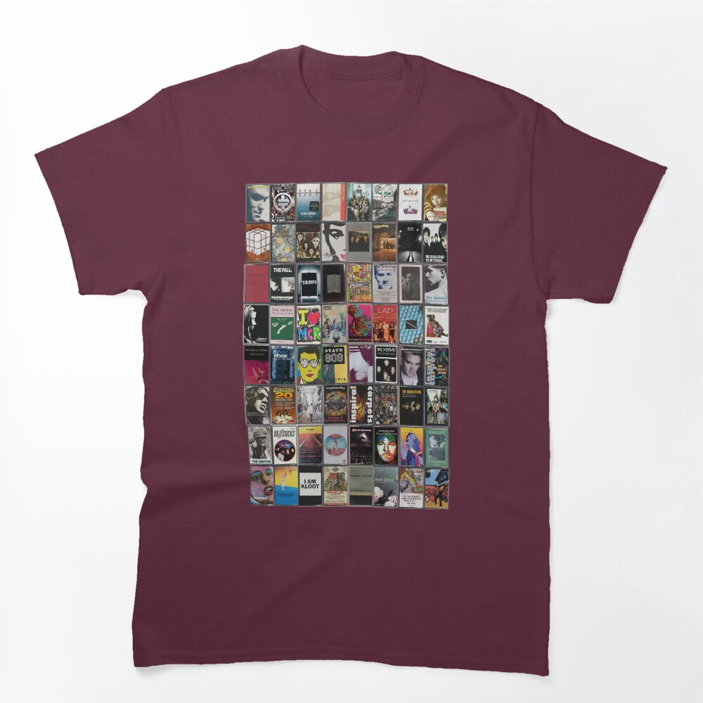 Manchester Music - Greatest Manchester Bands - Vintage Cassette Art Shirt