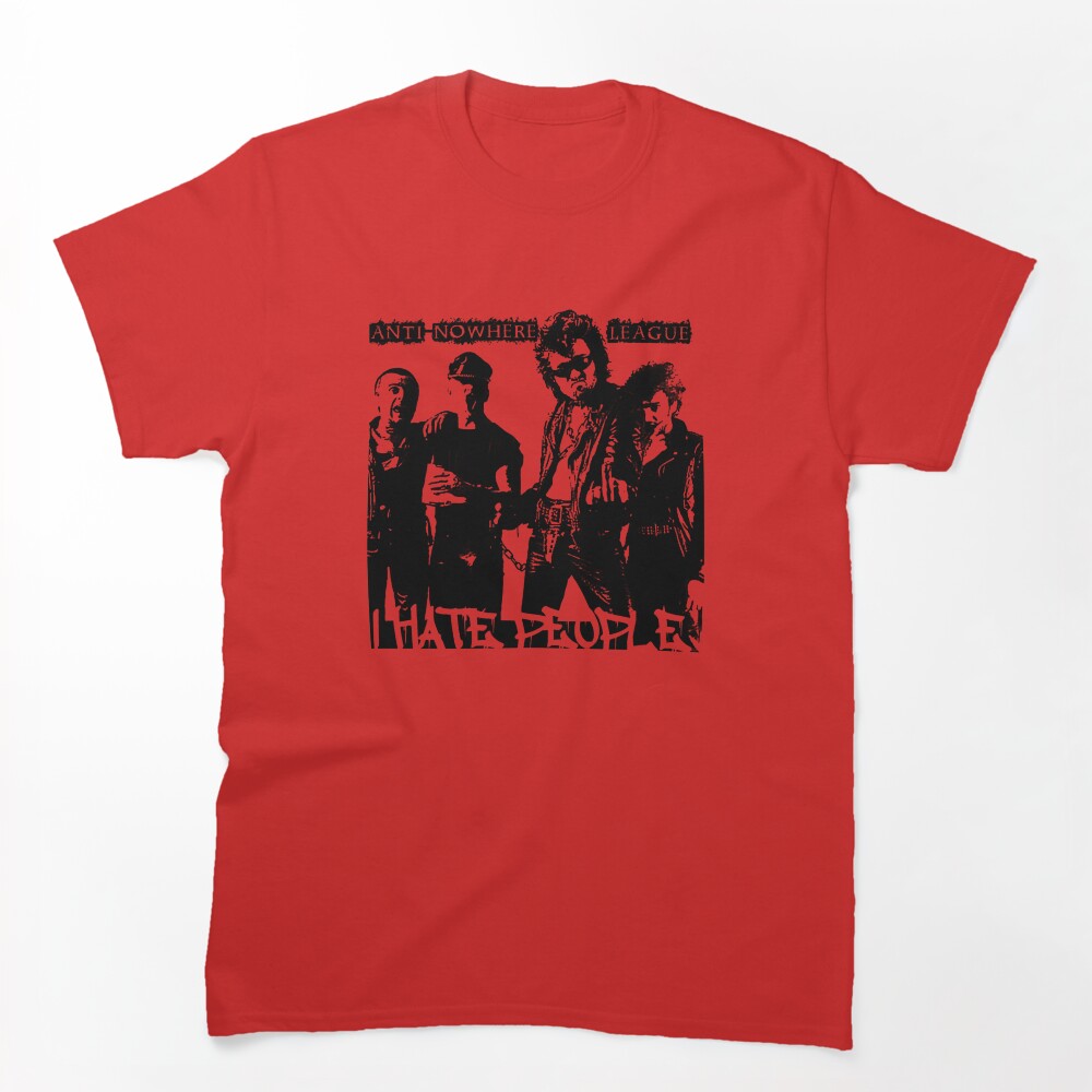 Anti Nowhere League I Hate People 44 For Boys Women Vintage Customize Shirt