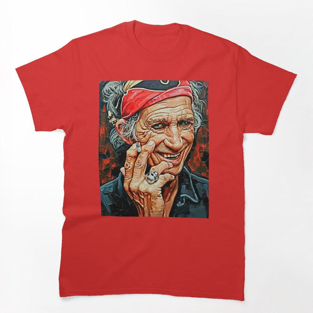 Rock 'n' Roll Legend Keith Richards Keef Pop Art Portrait Shirt