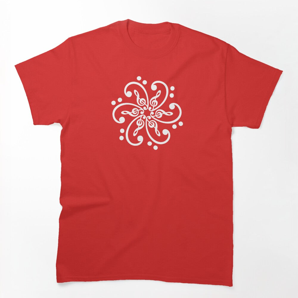 Music Bass Clef Treble Clef Mandala Musician Classical Musical Notes Shirt