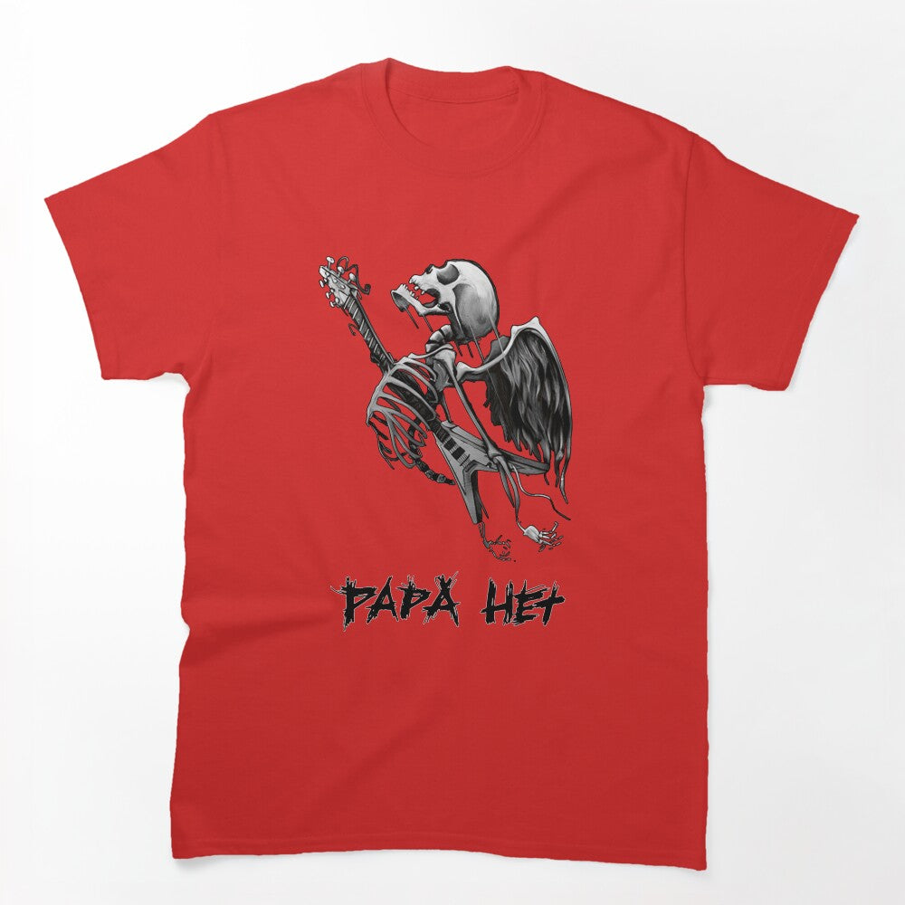 James Hetfield Papa Het Electric Guitar Through Ribs Skeleton Shirt