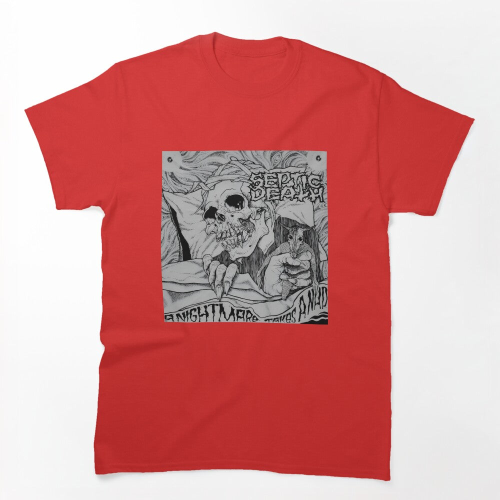 Pushead Septic Death A Nightmare Takes A Nap Skeleton Shirt