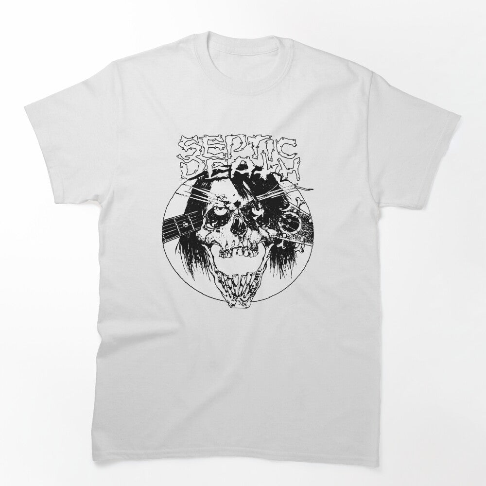 Pushead Septic Death Skull Screeching Deafness Shirt