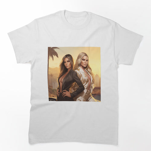 Kim And Khloe Kardashian Gta Style Shirt