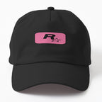 Rockstar Games GTA 6 Vice City VC Pink Logo Hat