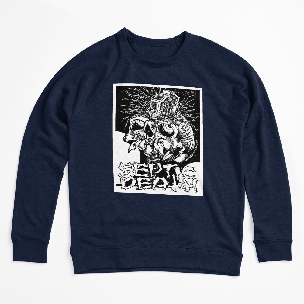 Pushead Septic Death Guitar Neck Thru Skull Shirt