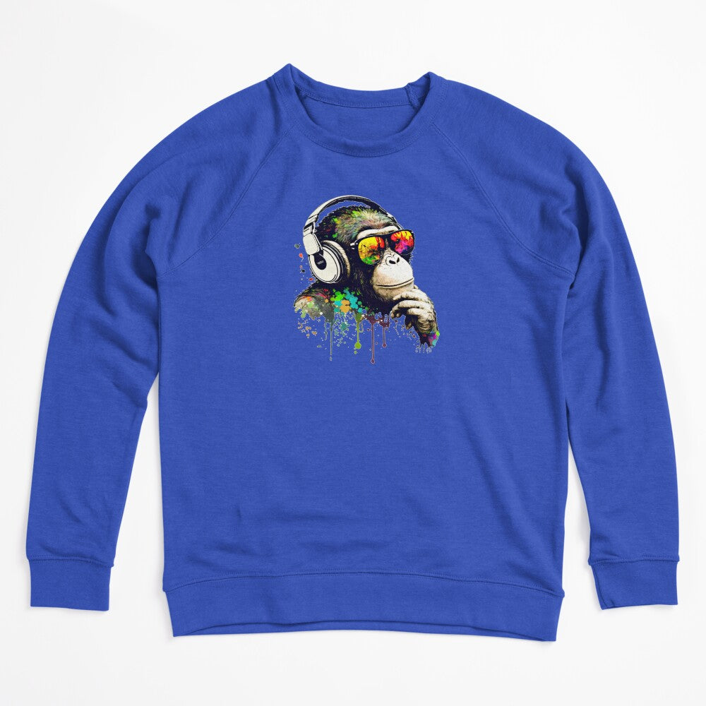 Pondering Dj Chimp Color Splash Monkey Shirt