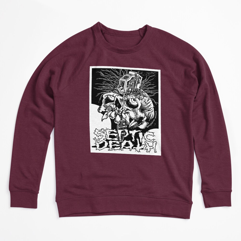 Pushead Septic Death Guitar Neck Thru Skull Shirt