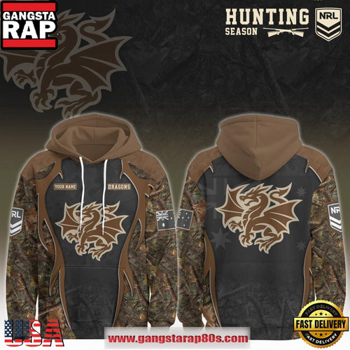 St. George Illawarra Dragons NRL Hunting Season 2026 Unisex Hoodie