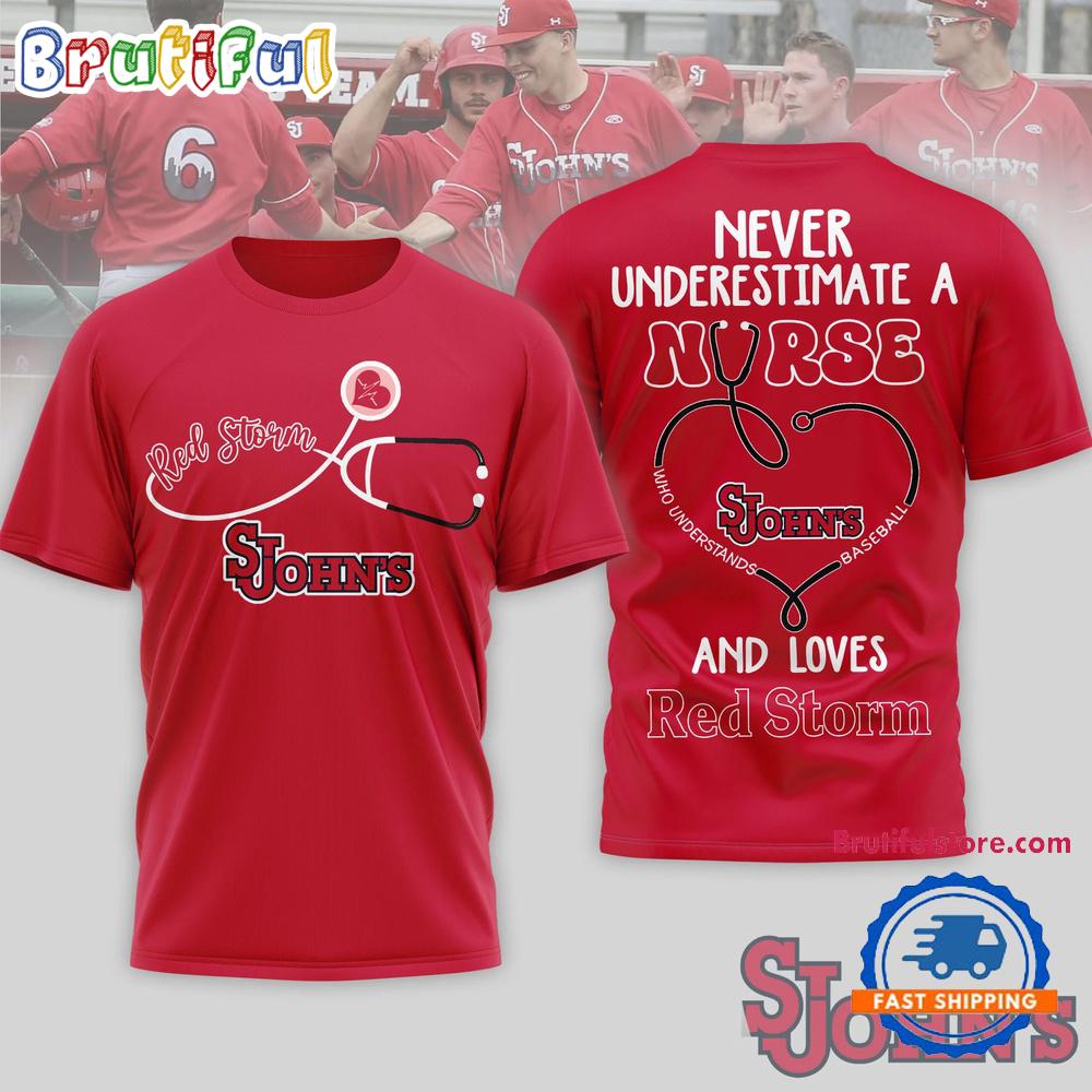 St. John’s Red Storm NCAA Game Day Nurse Limited 3D T Shirt