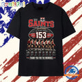 St Kilda Saints 153 Years 1873 2026 Signatures AFL Football T Shirt