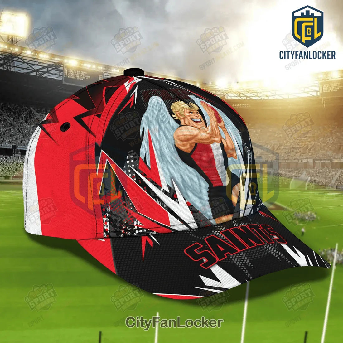 St Kilda Saints Mascot Premium Baseball Cap