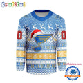 St. Louis Blues 2025 NHL Christmas Personalized Hockey Jersey Design