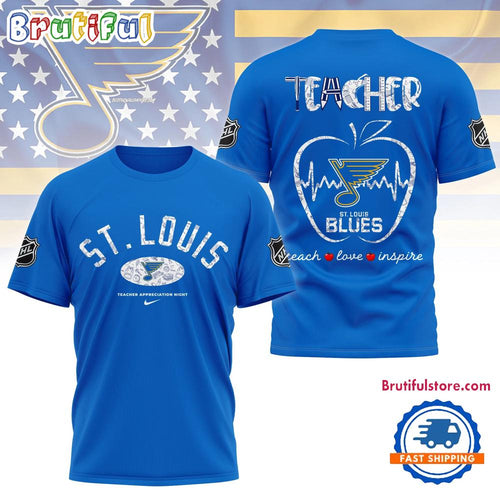 St. Louis Blues NHL Teacher Appreciation Day 3D T Shirt