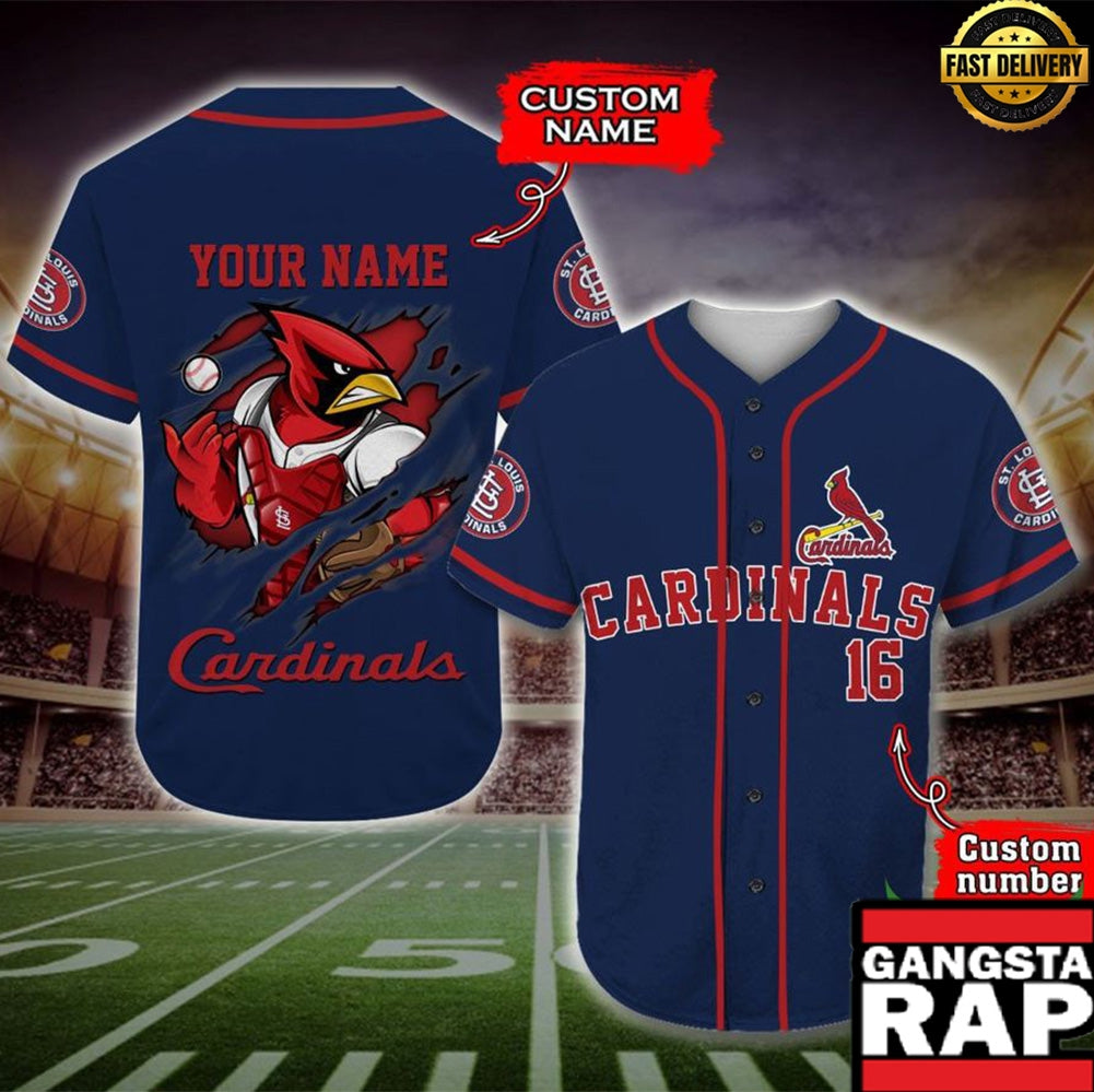 St Louis Cardinals Baseball Jersey MLB Custom Name Number - MLB Fan Gifts