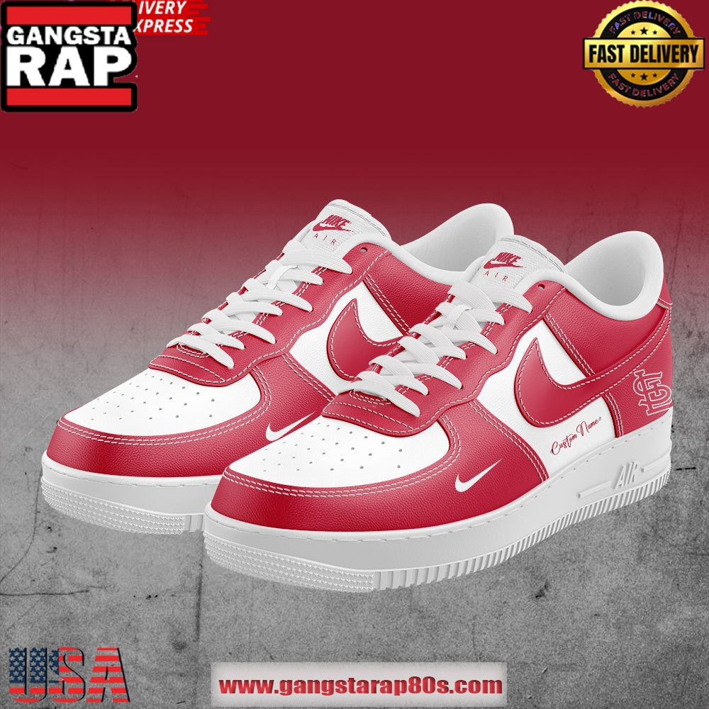 St. Louis Cardinals Custom Air Force 1 Running Sneakers Shoes