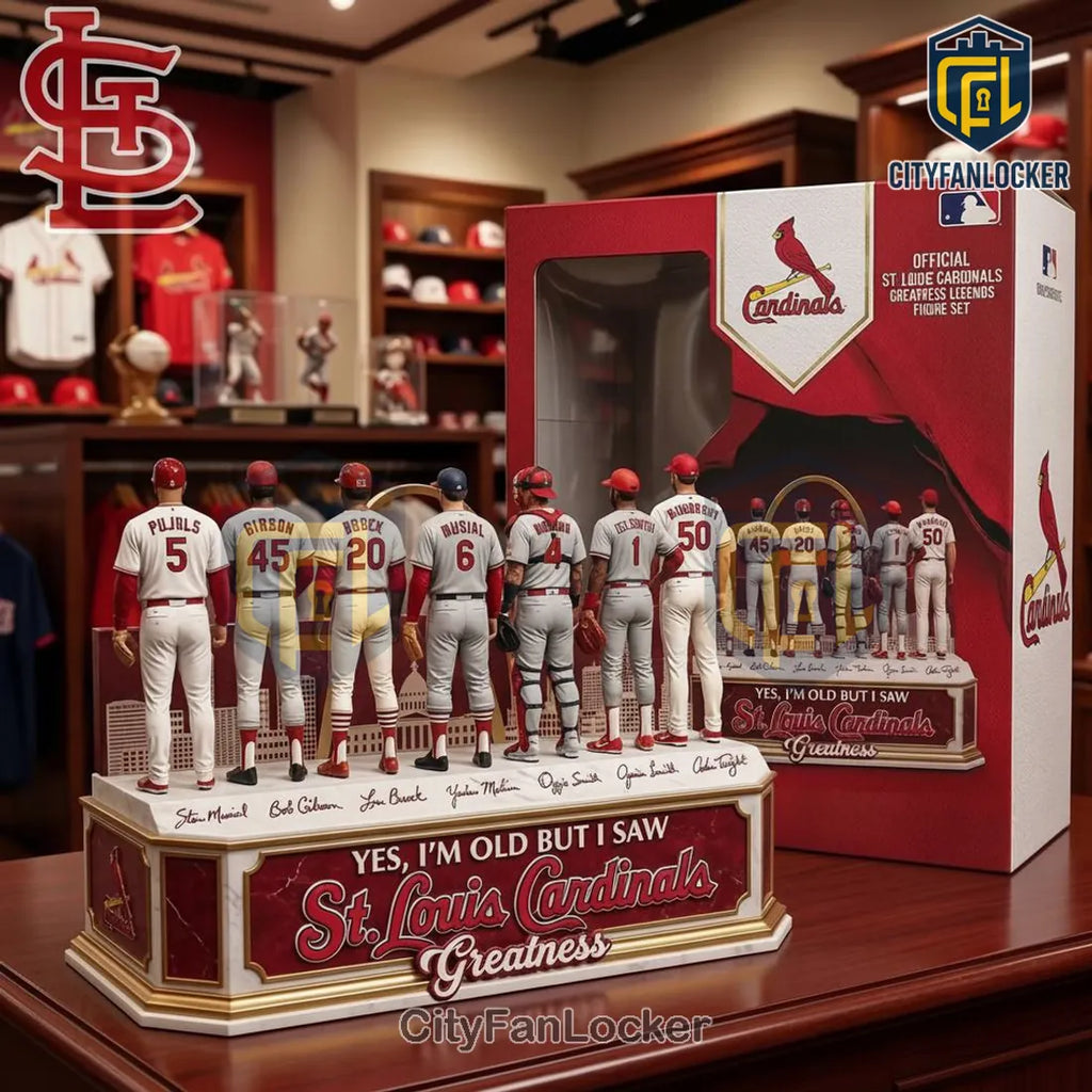 St. Louis Cardinals Legends I Saw Greatness Commemorative Figure Set