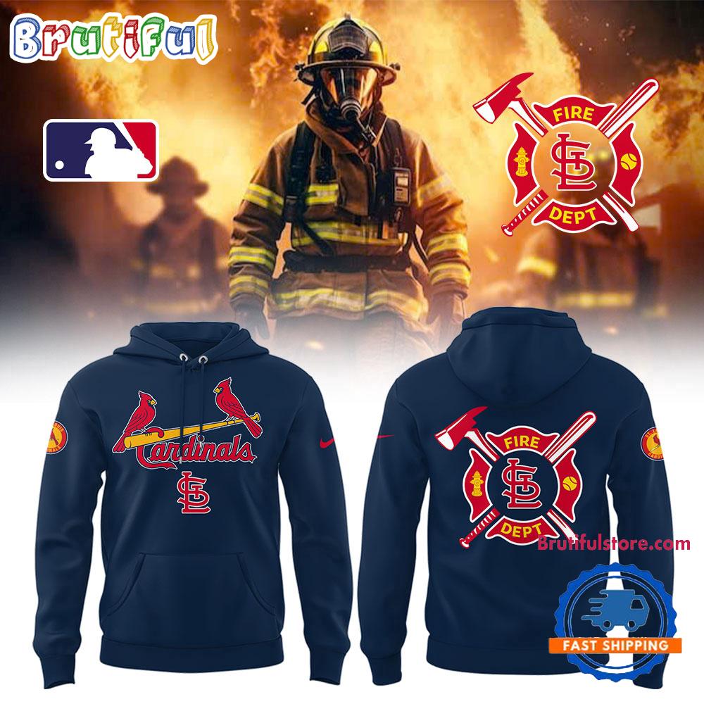 St. Louis Cardinals x Firefighter Appreciation Night 2025 Navy Hoodie