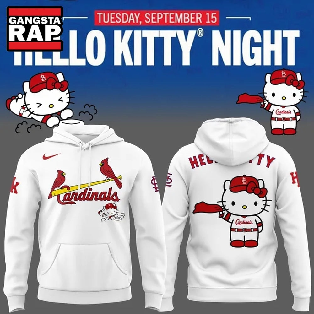 St. Louis Cardinals x Hello Kitty 2026 Limited Edition Hoodie T-Shirt