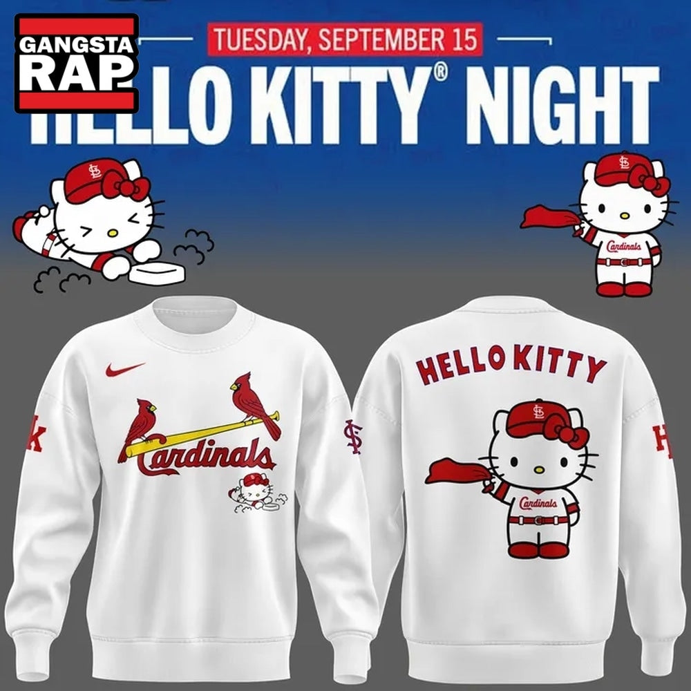 St. Louis Cardinals x Hello Kitty 2026 Limited Edition Hoodie T-Shirt