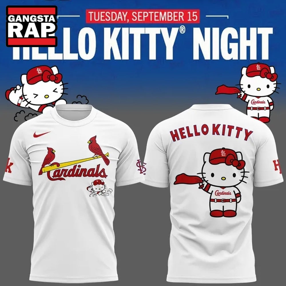 St. Louis Cardinals x Hello Kitty 2026 Limited Edition Hoodie T-Shirt