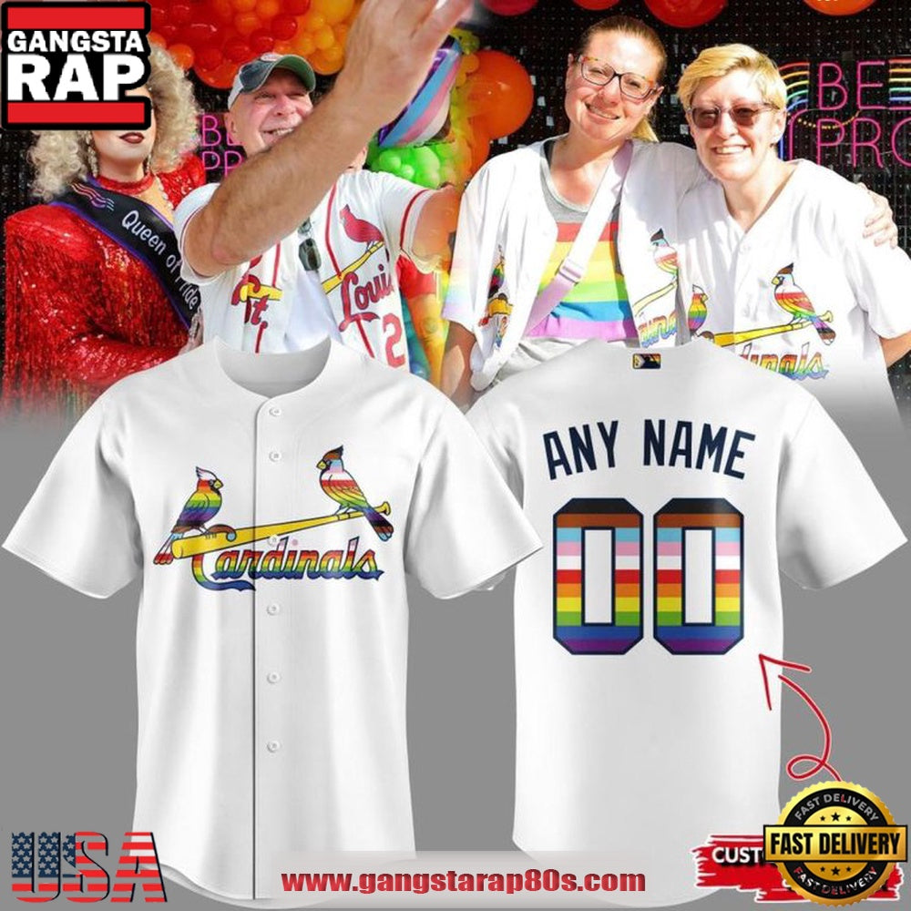St. Louis Cardinals x Pride Night 2026 Custom Name Number Baseball Jersey